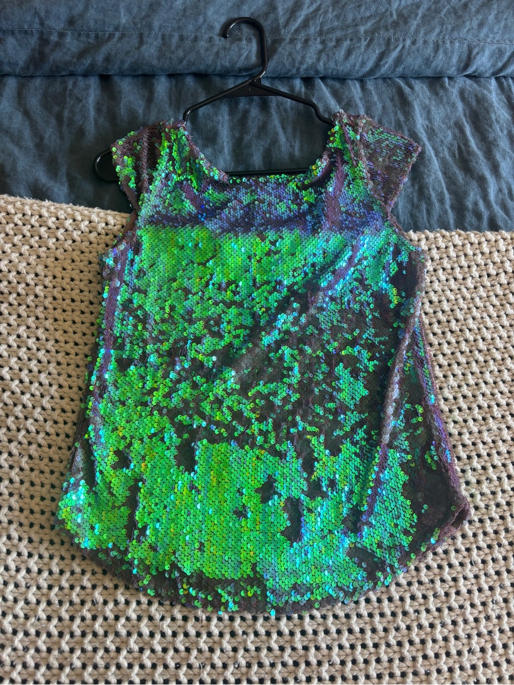 Iridescent Sequin Top - Women, free people size large - Picture 3 of 4